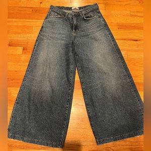 C/E wide leg crop denim. Size 28